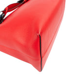 Fendi Red Leather By The Way Small Flowerland Shoulder Handbag