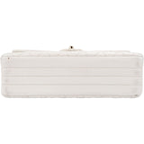 Chanel Quilted Lambskin 24K Gold Single Flap Crossbody Bag