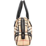 Burberry Nova-Check Monogram Boston Handbag