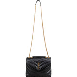 Saint Laurent Quilted Leather Small Loulou Crossbody Bag