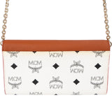 MCM Monogram Visetos Patricia Wallet On Chain Crossbody Bag