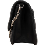 Christian Dior Black Quilted Cannage Lambskin Wallet On Chain Crossbody Bag