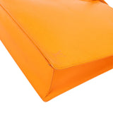 Louis Vuitton Orange Epi Leather Sac Plat Handbag