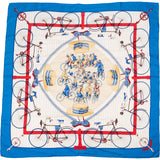 Hermès Les Becanes Silk 90 Scarf Tuch