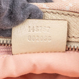 Gucci Monogram GG Canvas Pink Horsebit Web Shoulder Bag