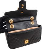 Gucci Chevron Matelassé Leather GG Marmont Crossbody Bag