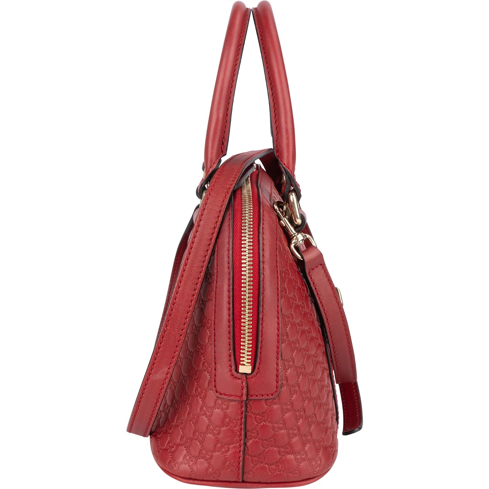 Gucci Microguccissima Leather Small Dome Satchel Handbag - vintageandkickz