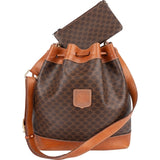 Celine Monogram Macadam Drawstring Bucket Shoulder Bag