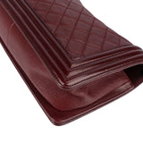 Chanel Quilted Calfskin Medium Boy Single Flap Crossbody Bag