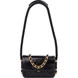 Chanel Aged Calfskin Vintage Rope Strap Single Flap Shoulder Bag