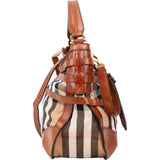 Burberry Nova-Check Monogram Belt Knight Handbag
