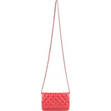 Chanel Quilted Patent Leather Wallet On Chain Crossbody Bag