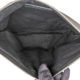 Balenciaga Dark Green Arena Leather City Pochette Clutch