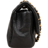 Chanel Quilted Lambskin Chevron Single Flap Crossbody Bag