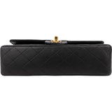 Chanel Quilted Lambskin 24K Gold Medium Double Flap Shoulder Bag