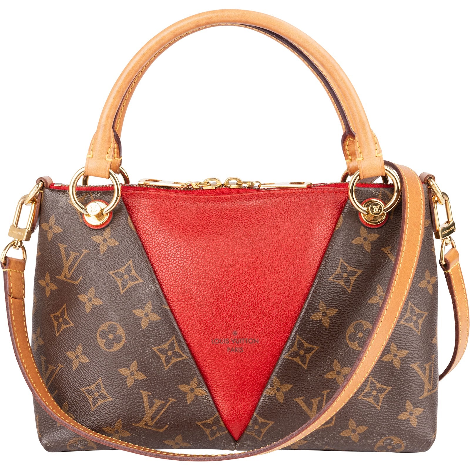Louis Vuitton Monogram Canvas V Tote Handbag - vintageandkickz