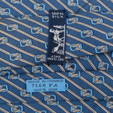 Hermès Horsebit Striped Pattern Silk Tie Krawatte