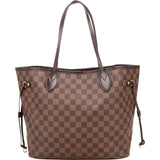 Louis Vuitton Monogram Damier Ebene Neverfull MM Shoulder Bag - vintageandkickz