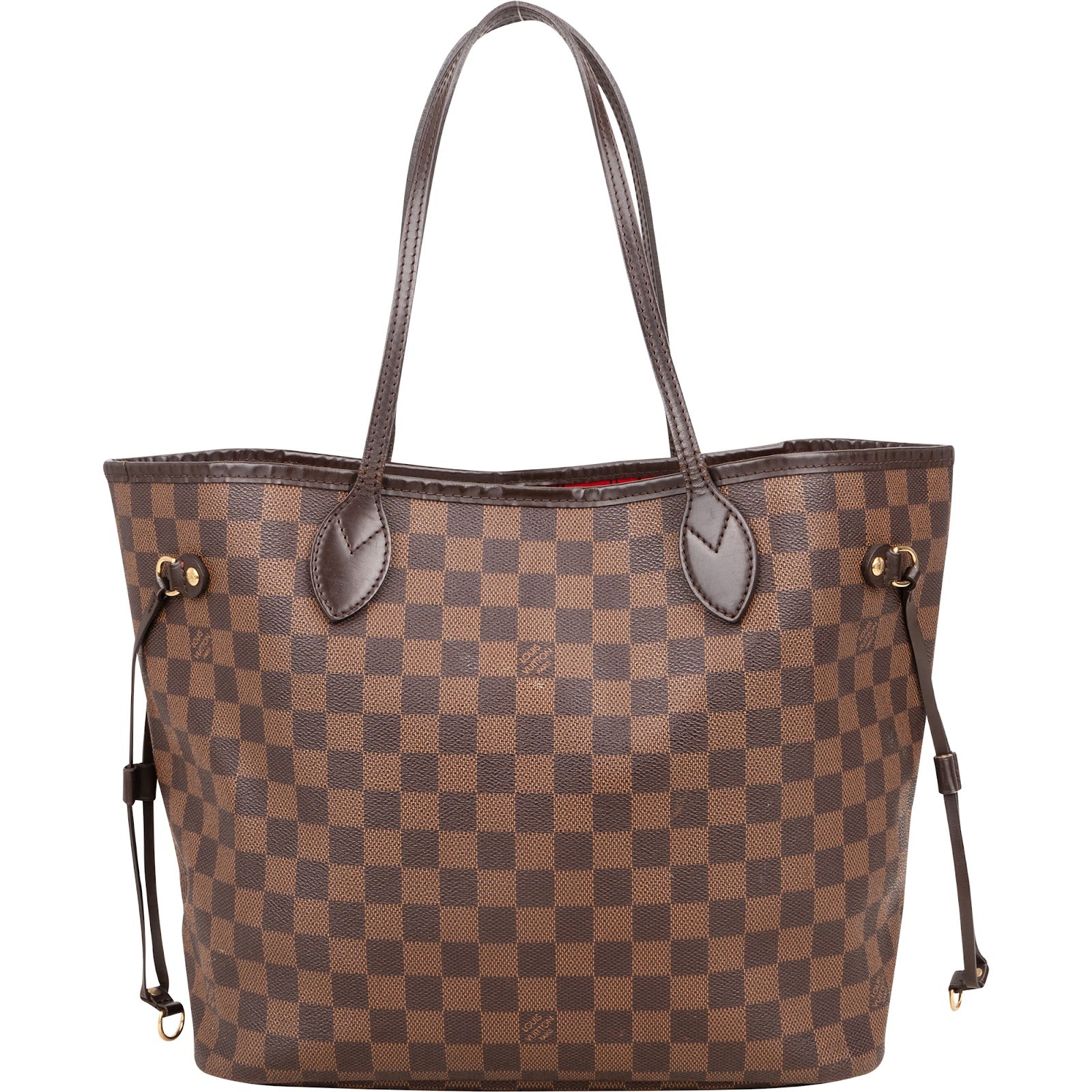 Louis Vuitton Monogram Damier Ebene Neverfull MM Shoulder Bag - vintageandkickz