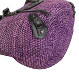 Balenciaga Raffia Panier Tote Handbag