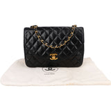 Chanel Quilted Lambskin Diana 24K Gold Single Flap Crossbody Bag