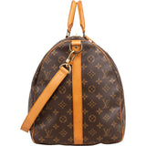 Louis Vuitton Monogram Canvas Keepall 55 Bandoulière Travel Bag