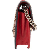Gucci Grained Leather Interlocking GG Wallet On Chain Crossbody Bag