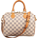 Louis Vuitton Monogram Damier Azur Speedy 25 Bandoulière Handbag