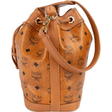 MCM Monogram Visetos Drawstring Bucket Crossbody Bag