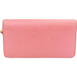 Prada Pink Saffiano Leather Wristlet Wallet Pouch Bag