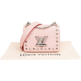 Louis Vuitton Rose Ballerine Epi Leather Studdy Perfo Twist PM Crossbody Bag