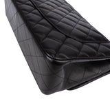 Chanel Quilted Lambskin Palladium Jumbo Double Flap Crossbody Bag