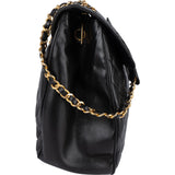 Chanel Quilted Lambskin CC Single Flap Crossbody Bag