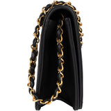 Chanel Quilted Lambskin 24K Gold Single Flap Shoulder Bag