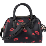 Kate Spade Rowe Mini Satchel Lip Print Handbag