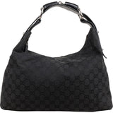 Gucci Monogram GG Canvas Horse Bit Hobo Handbag