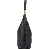 Coach Black Leather Big Cary Shoulder Bag