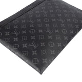 Louis Vuitton Monogram Eclipse Discovery Pochette Laptop Clutch - vintageandkickz