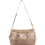 Prada Vitello Shine Leather Bauletto Handbag