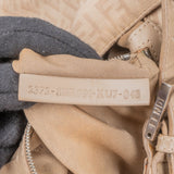Fendi Monogram Zucca Baguette Buckle Shoulder Bag