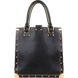 Louis Vuitton Black Leather Suhali Handbag