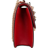 Valentino Garavani Red Leather Rockstud Small Crossbody Bag
