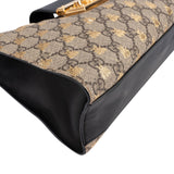 Gucci Monogram GG Supreme Canvas Padlock Bees Print Shoulder Bag