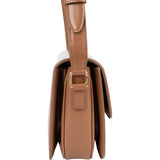 Celine Shiny Calfskin Leather Medium Triomphe Crossbody Bag