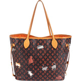 Louis Vuitton Limited Monogram Catogram Neverfull MM Shoulder Bag