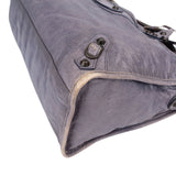 Balenciaga Lilac Leather City Handbag