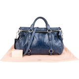 Miu Miu Vitello Lux Leather Bow Satchel Handbag