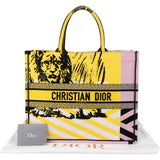 Christian Dior Embroidered Canvas D-Jungle Pop Book Tote Handbag