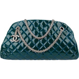 Chanel Quilted Patent Leather Mademoiselle Bowler Shoulder Bag