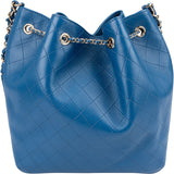 Chanel Quilted Lambskin Egyptian Amulet Drawstring Bucket Shoulder Bag